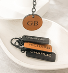 PERSONALISED LEATHER KEYRINGS
