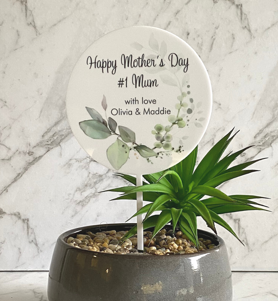 Mother’s Day Printed Acrylic Planter Sticks