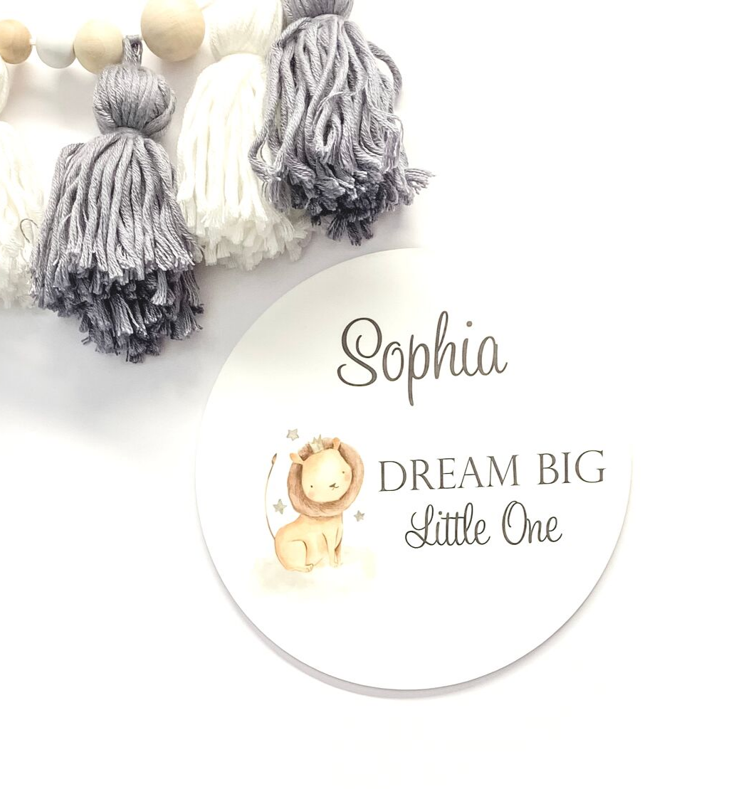 PERSONALISED DREAM BIG NAME PLAQUES
