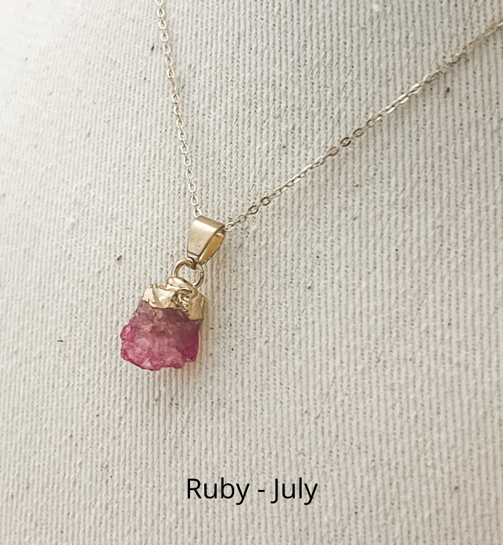 Birthstone Gem Necklace