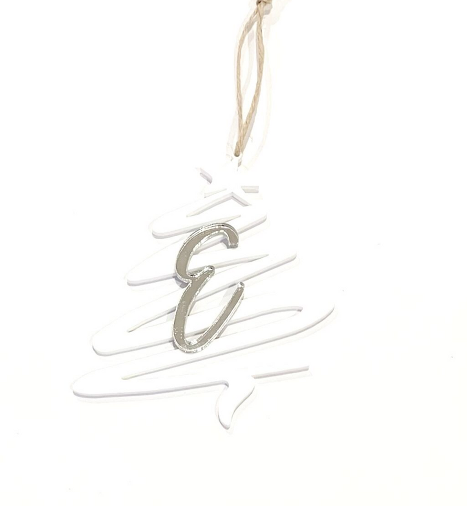 Personalised Christmas Tree Initial Ornaments