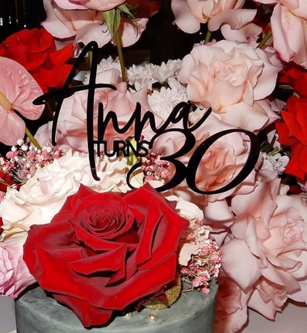 Standard Personalised Cake Topper