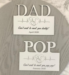 "Can't Wait To Meet You" Personalised  Magnetic Sign