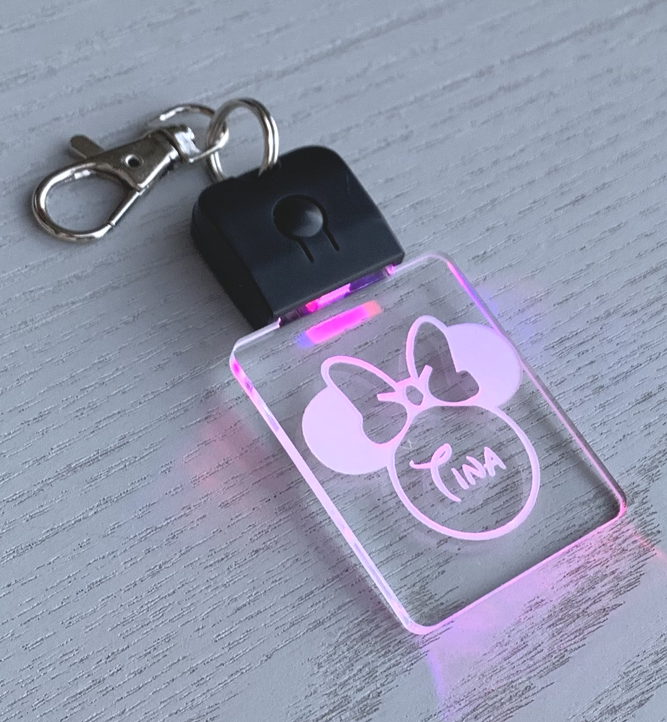 Personalised LED Keychain Keyring