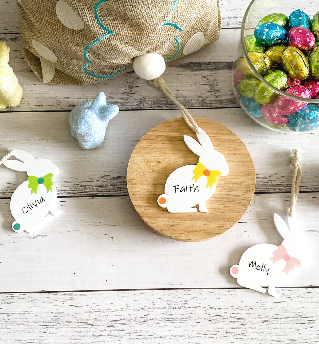 PERSONALISED EASTER BUNNY GIFT TAG