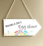 PERSONALISED PRINTED EGG HUNT SIGN