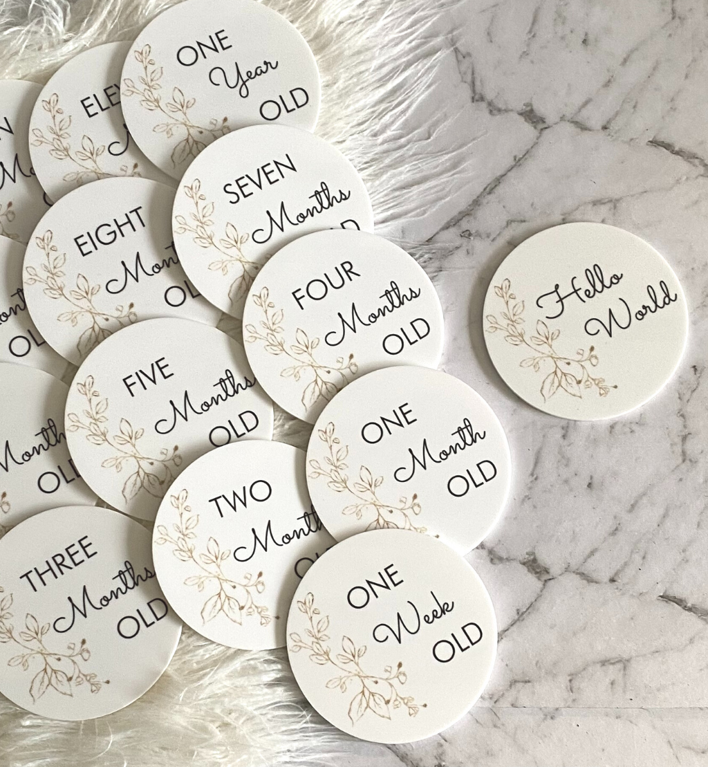 Milestone Vintage Gold Plaque Set