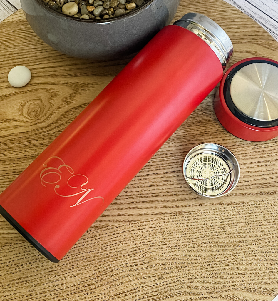 Personalised Insulated Bottles with Tea Infuser