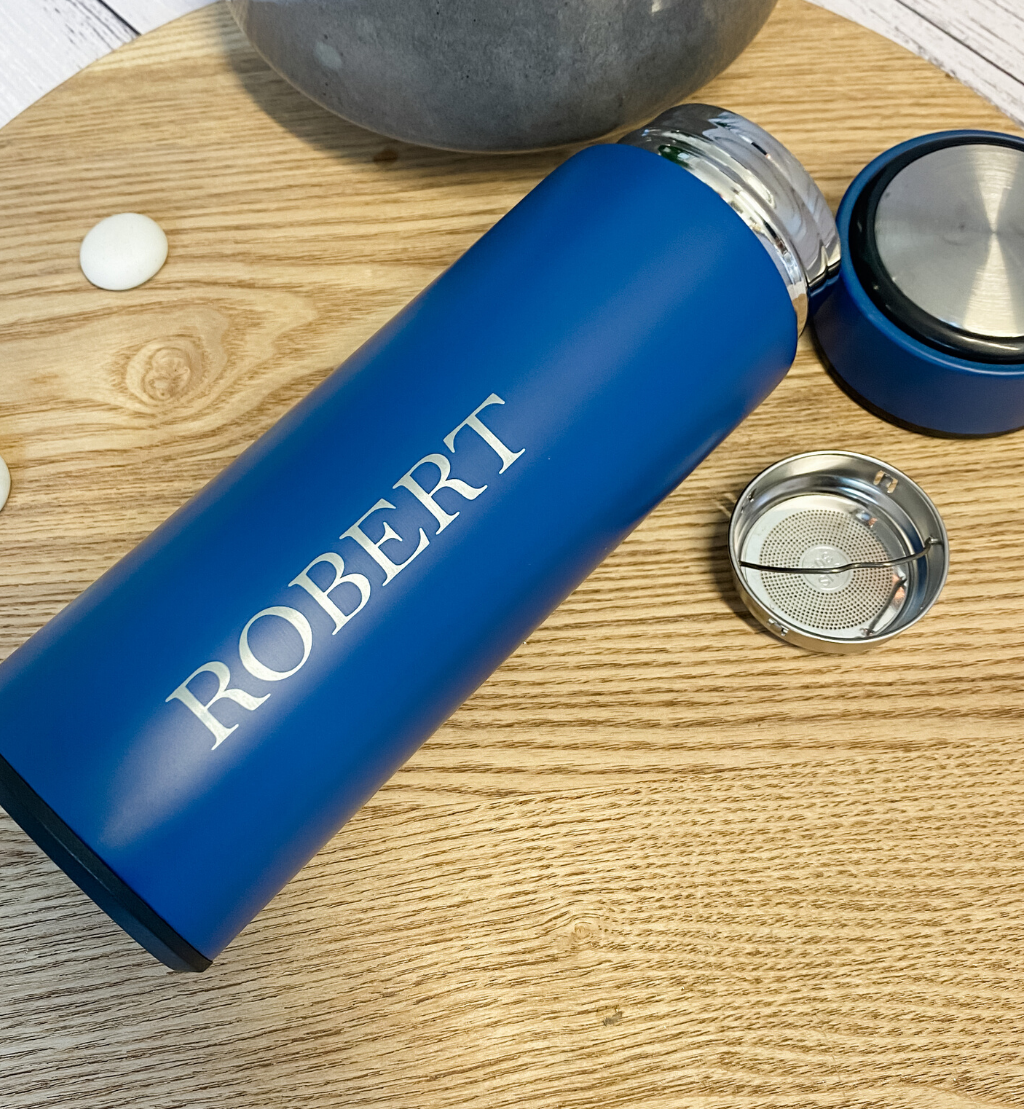 Personalised Insulated Bottles with Tea Infuser