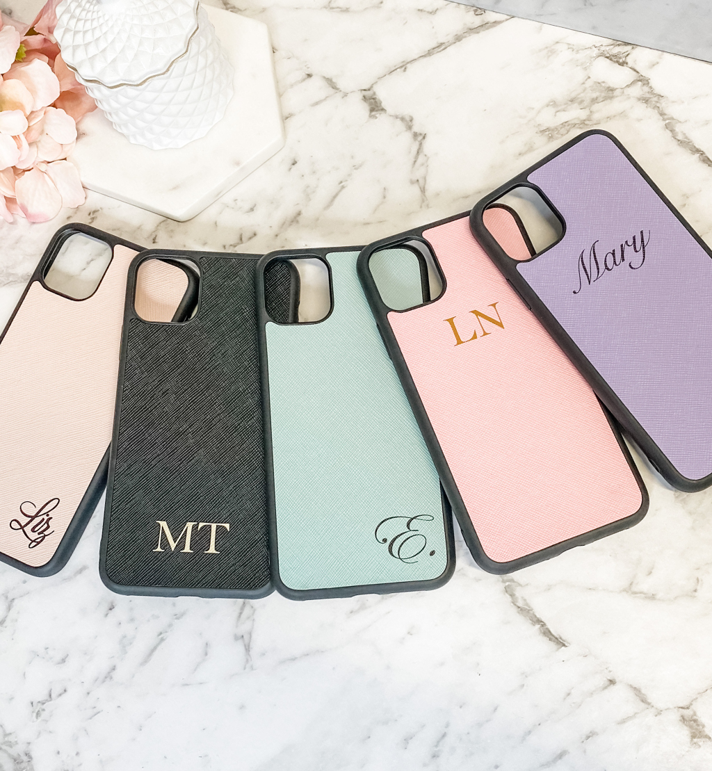 Personalised personal Luxe Leather Phone Case