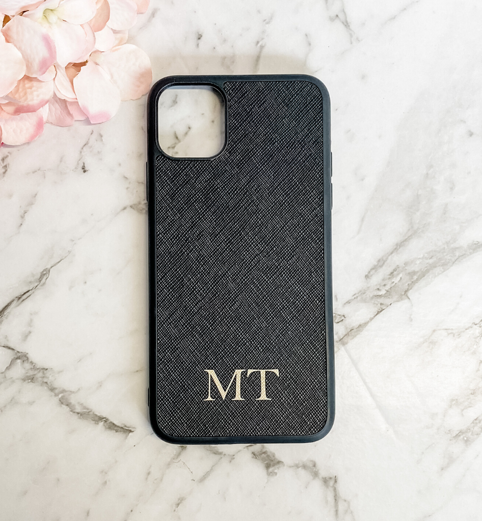 Personalised personal Luxe Leather Phone Case