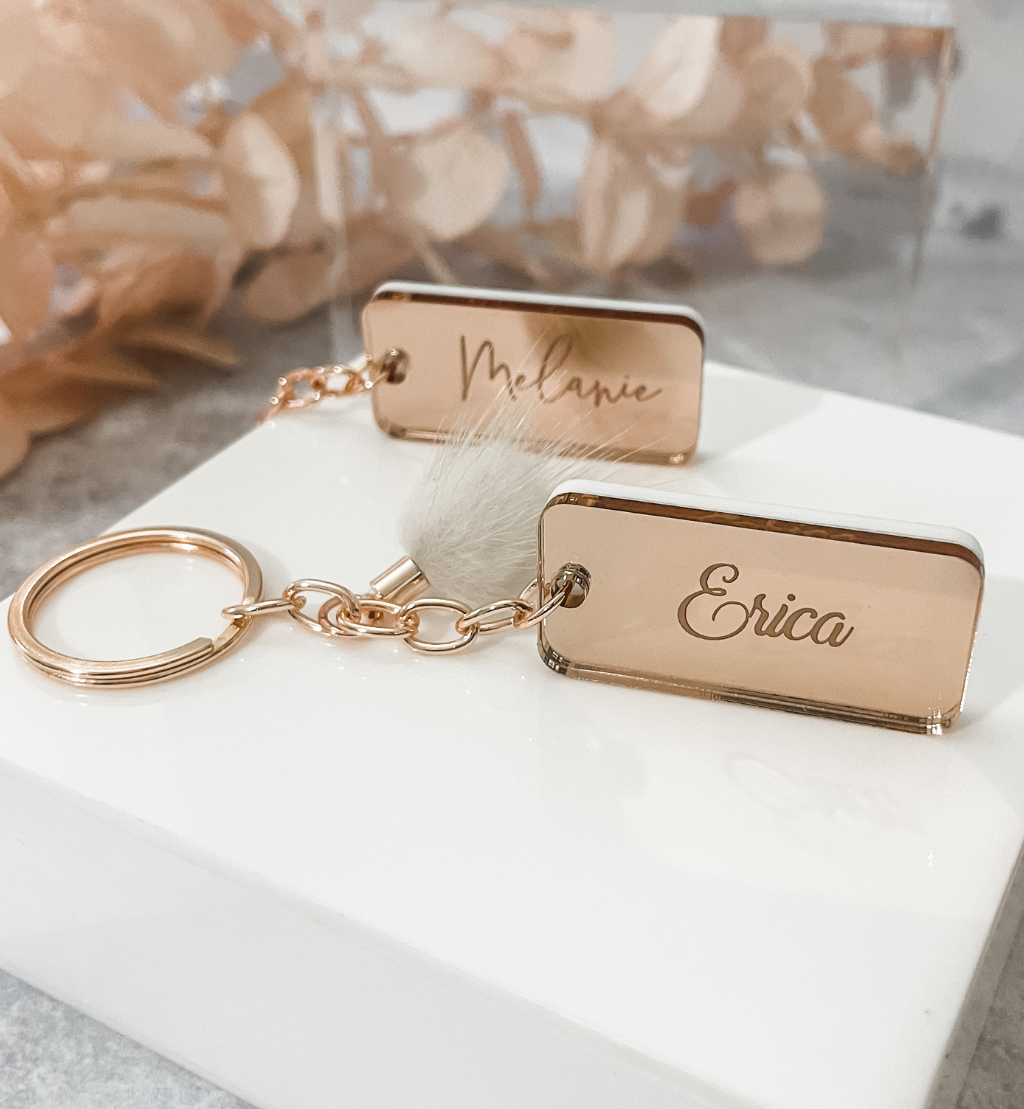 MirrorMe Bold Personalised Keyring