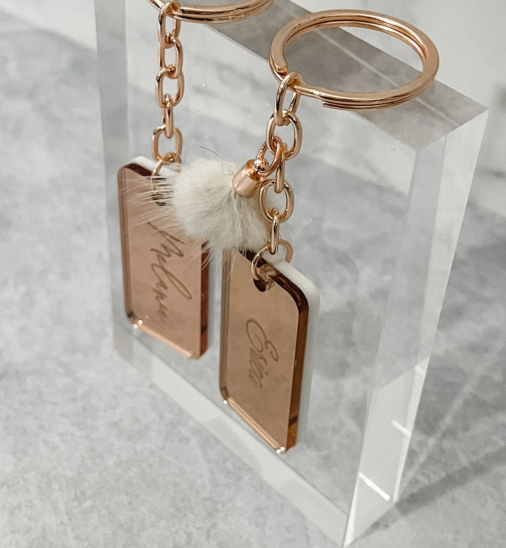 MirrorMe Bold Personalised Keyring