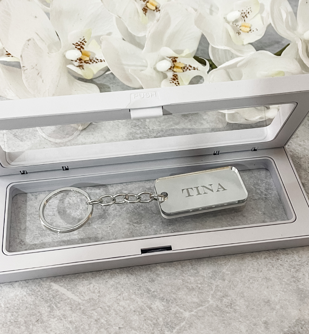 MirrorMe Bold Personalised Keyring