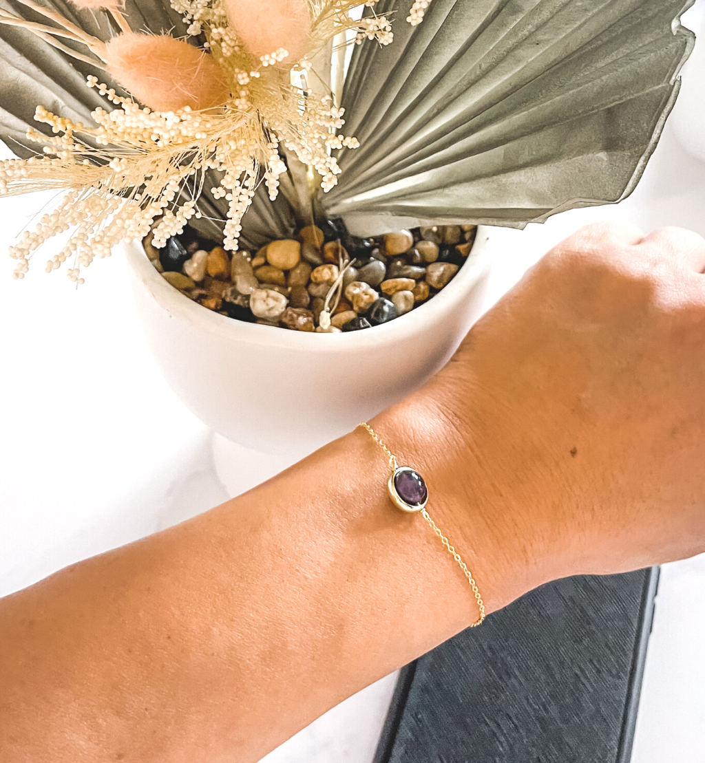 Birthstone Gem Bracelet