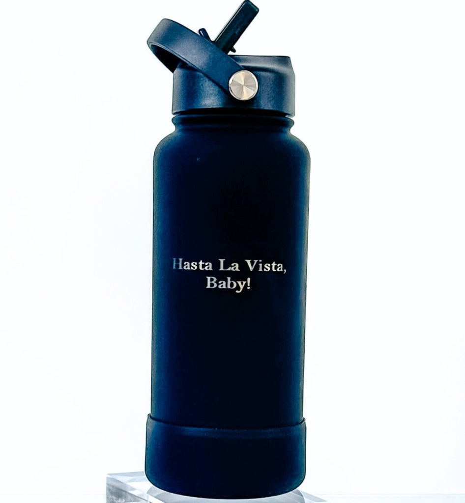 1-Litre Sip Lid Personalised Insulated Bottle with Rubber Base