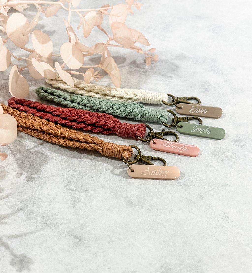 Personalised Macrame Wristlets