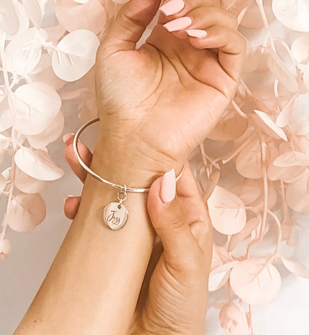 Personalised Disk Bangle