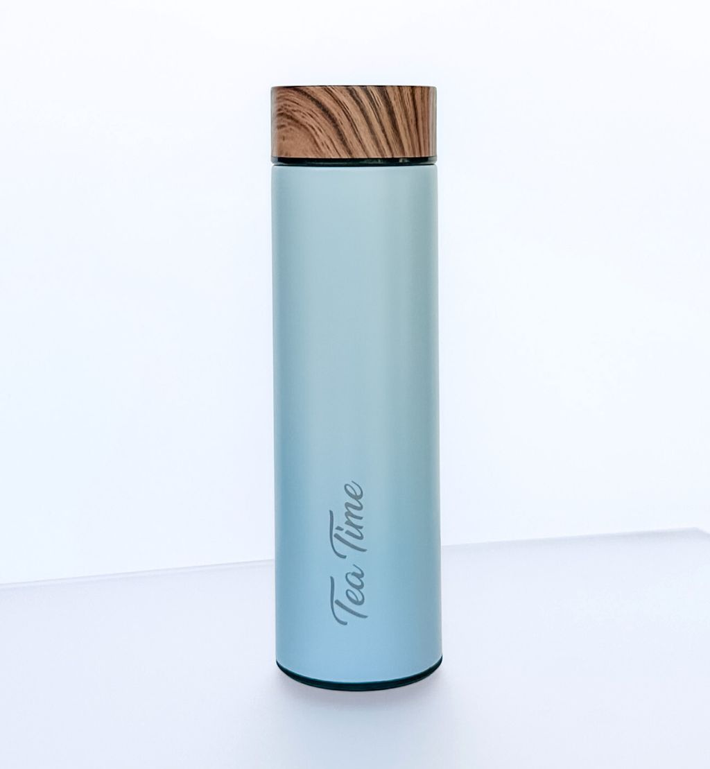 500ml Wood Grain Lid Personalised Infuser