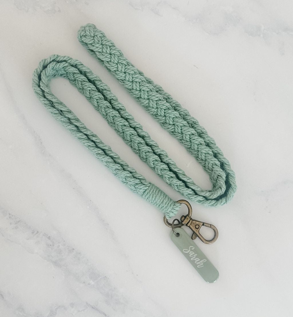Personalised Macrame Lanyards