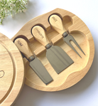 Personalised Round Swivel Cheese Board Sets