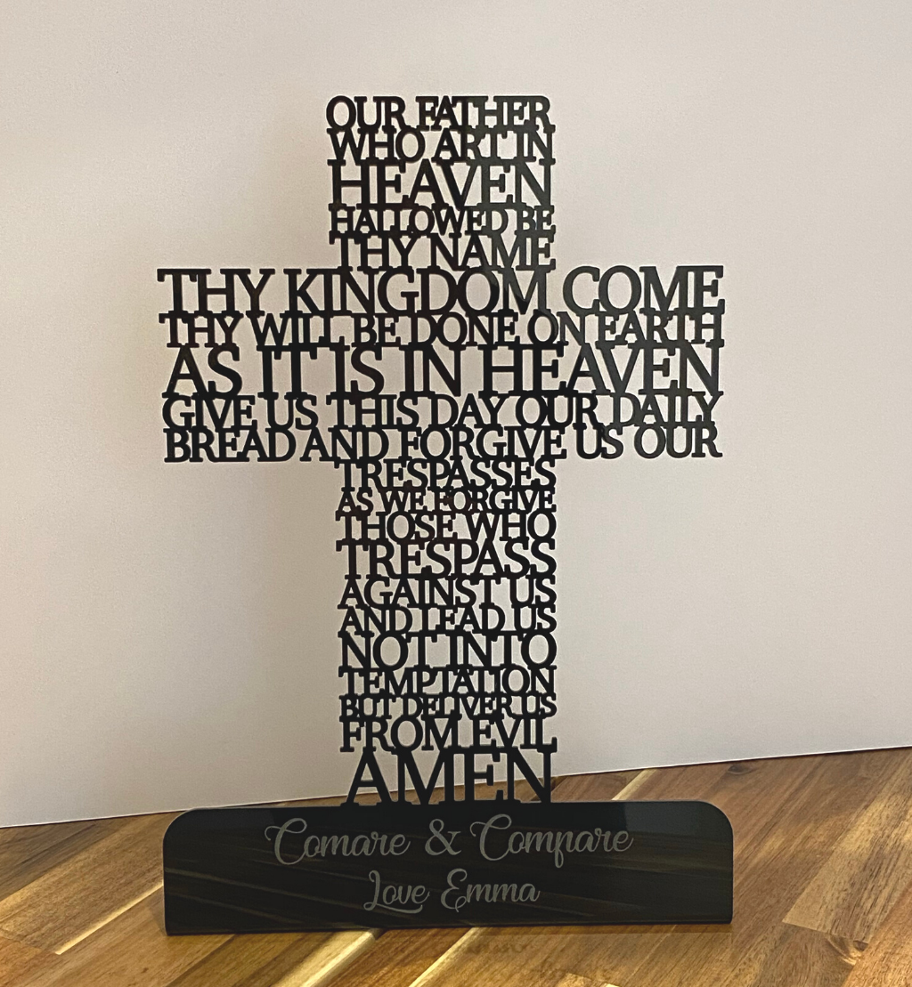 Personalised Freestanding Prayer Cross