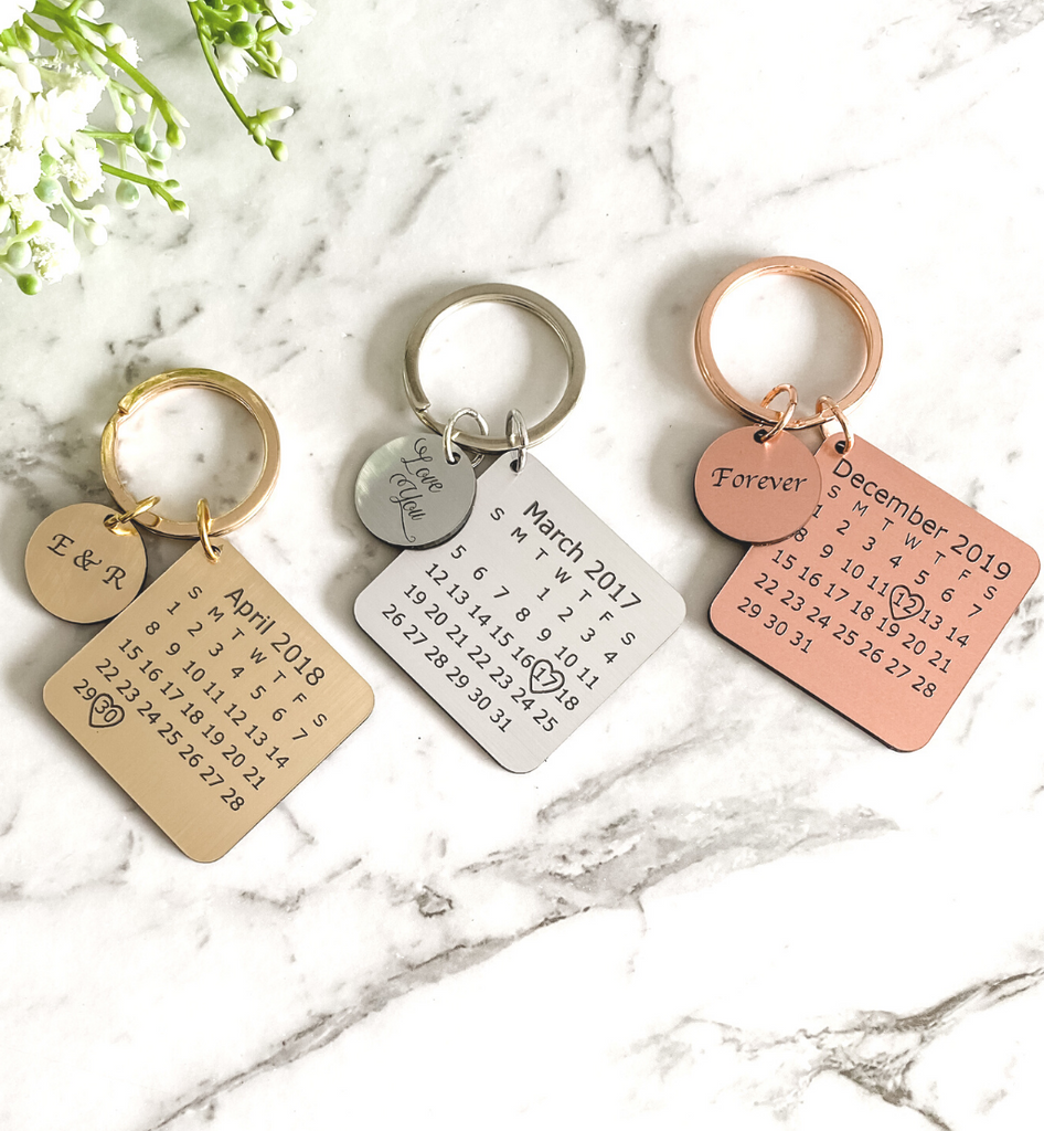 Moment-in-Time Personalised keyring Keychain