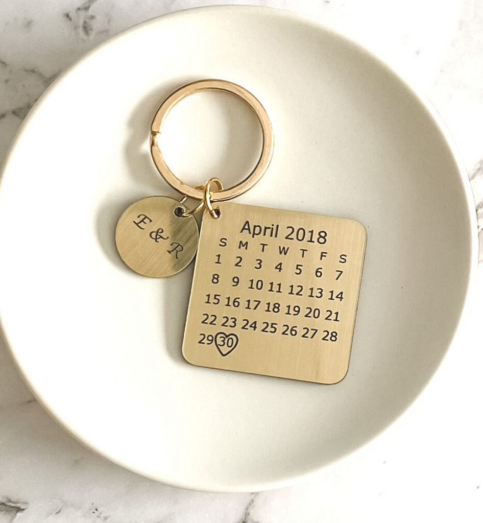 Moment-in-Time Personalised keyring keychain