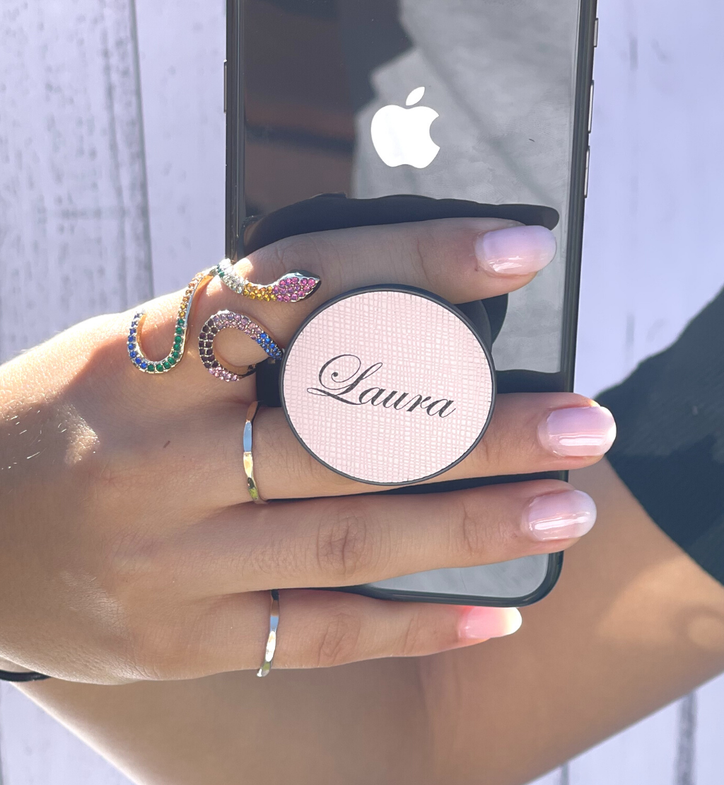 Personalised Leather Pop Socket