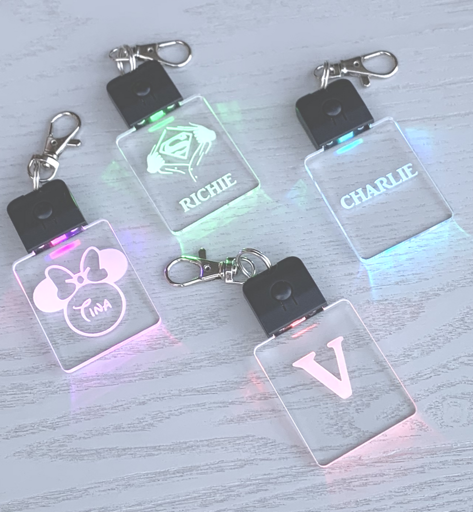 Personalised LED Keychain Keyring