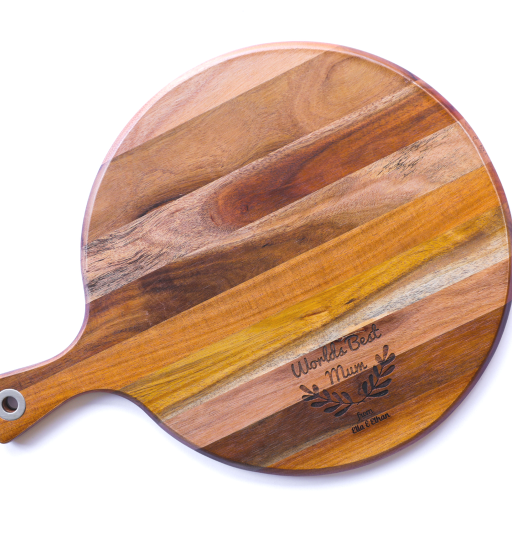 Peronalised round chopping board