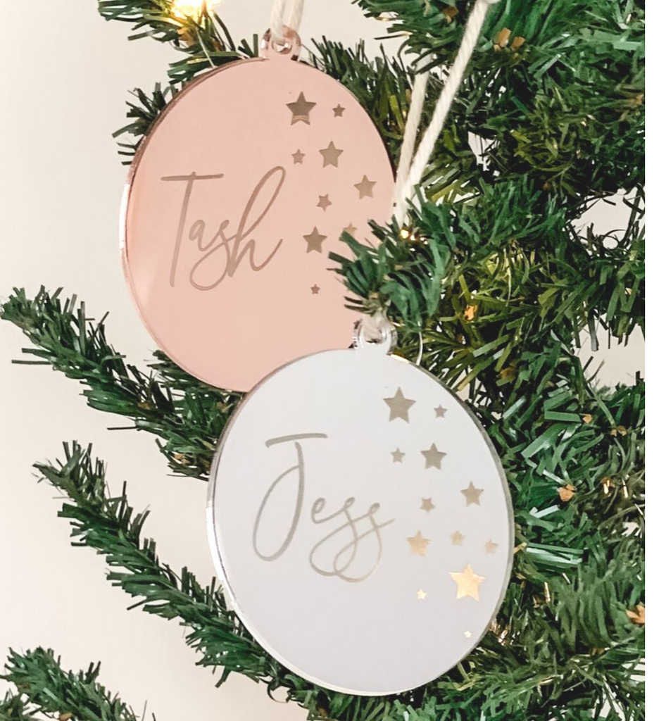 PERSONALISED SOLID ROUND CHRISTMAS ORNAMENT