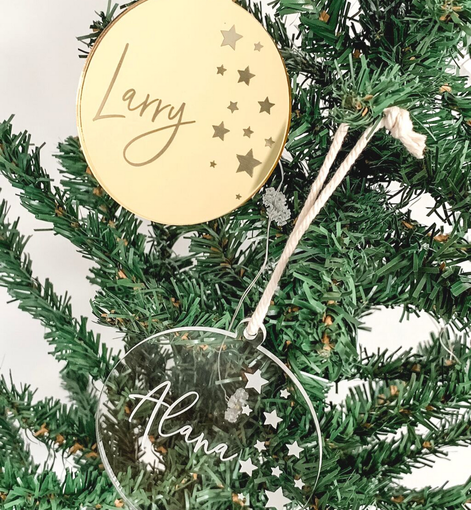 PERSONALISED SOLID ROUND CHRISTMAS ORNAMENT